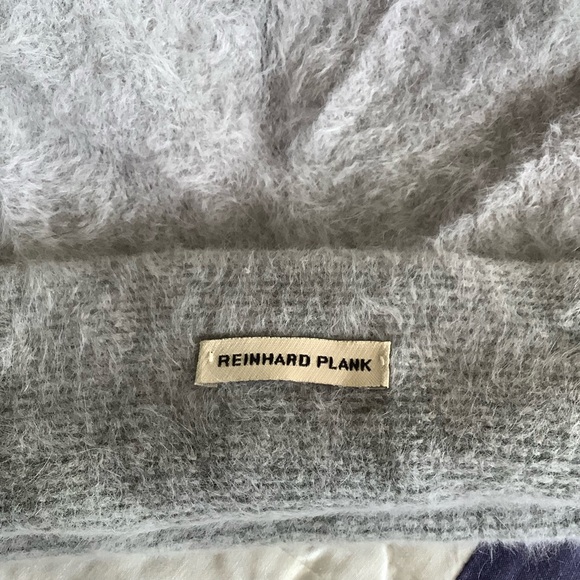 Reinhard Plank Cuffia Angora Beanie, Light Grey - Picture 2 of 5